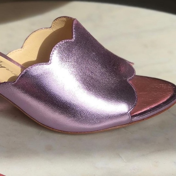 ISA TAPIA CHIQUI METALLIC PINK LEATHER - Picture 8 of 12